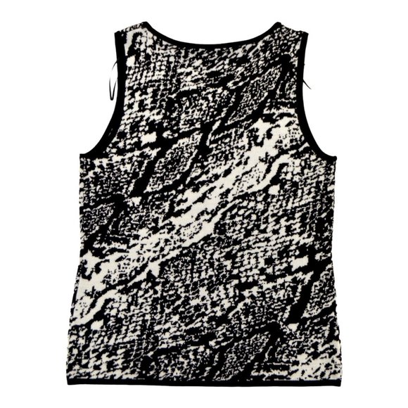 Womens Jones New York Acrylic Wool Black Sugar Stretchy Sleeveless Tank Top Sz M - Picture 2 of 3